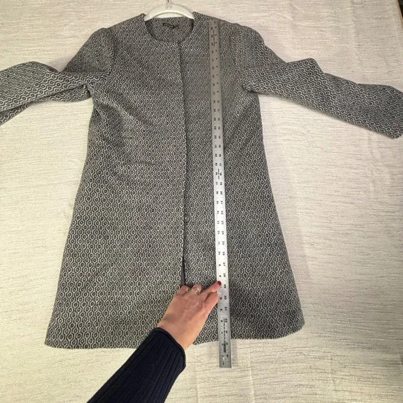 J. Mclaughlin Wool Angora Peacoat Dress Coat Women's Small Old‎ Money Classic - Picture 4 of 9